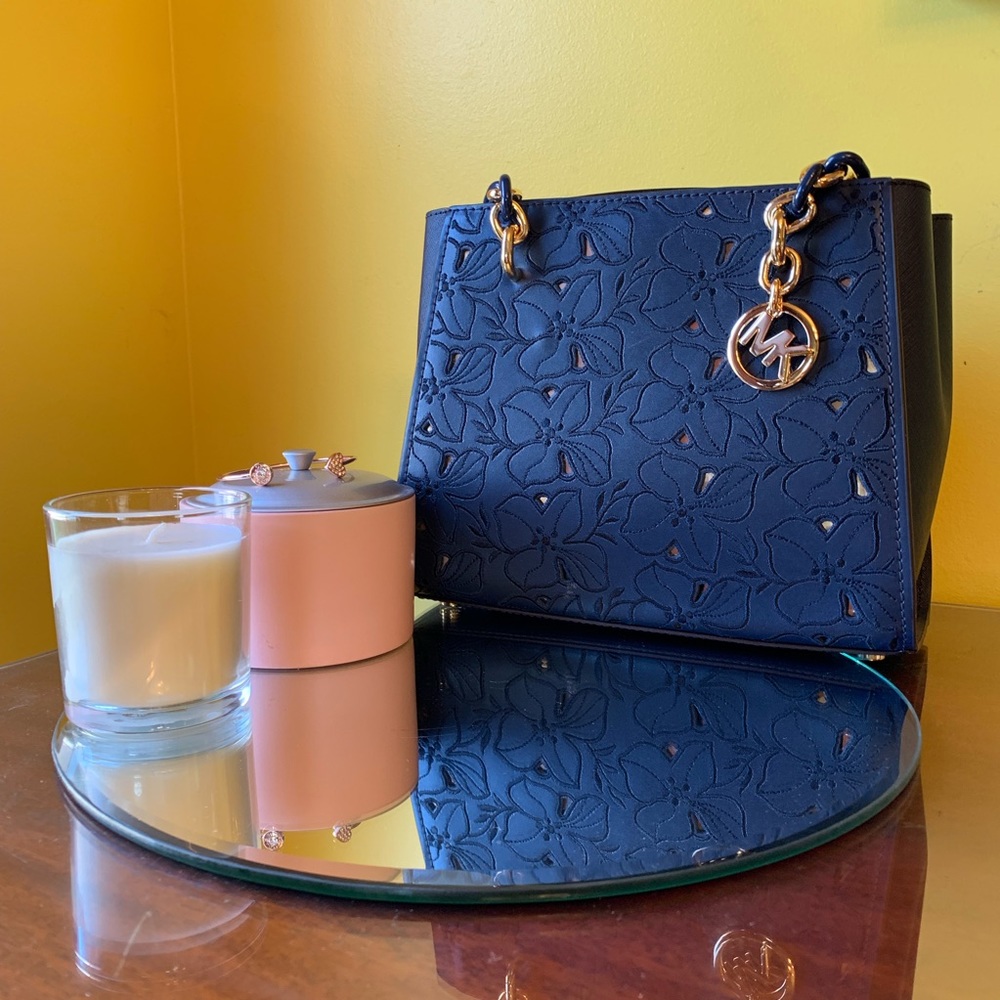 Michael Kors Sophia Floral Navy Purse